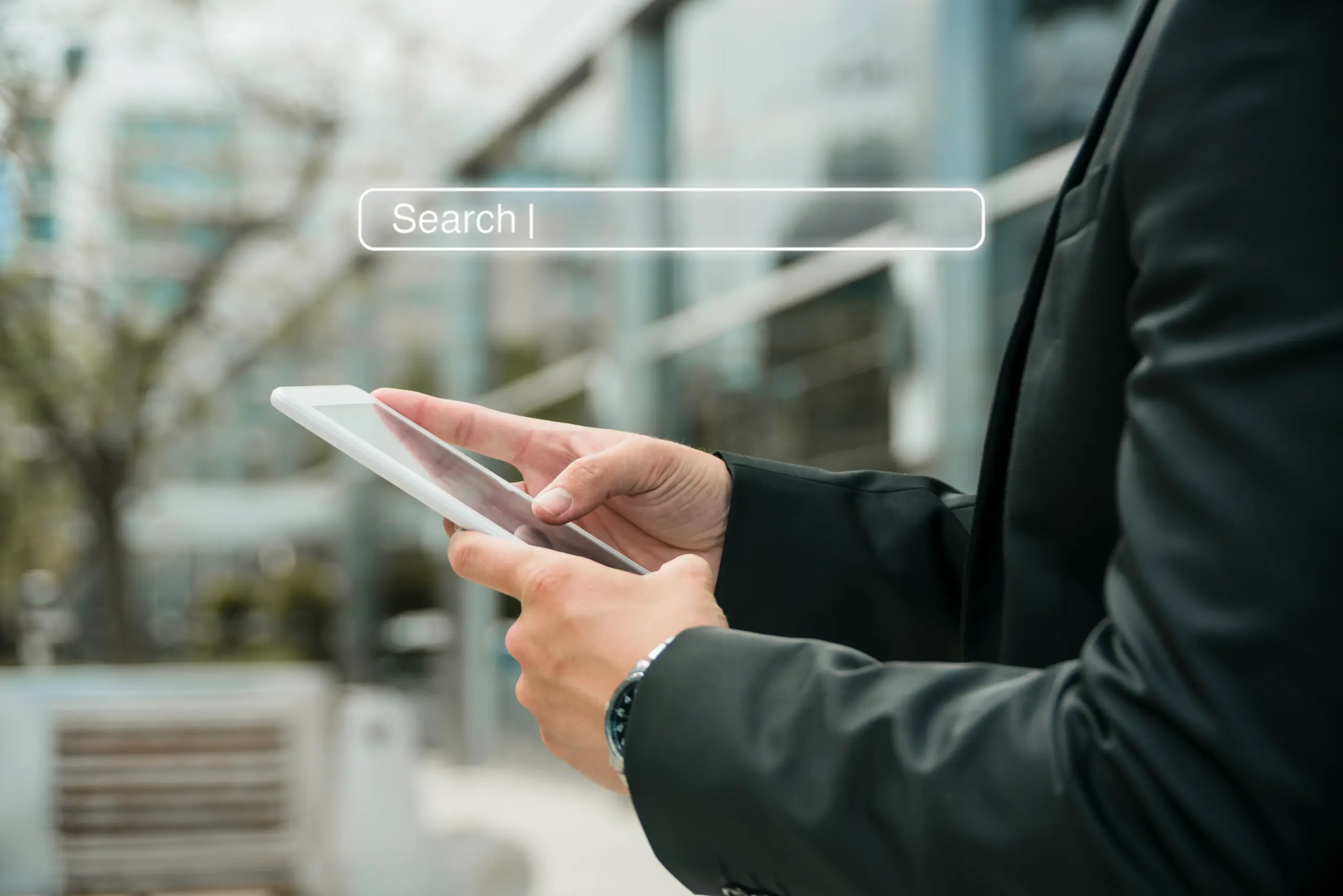 Homepage Concept With Search Bar